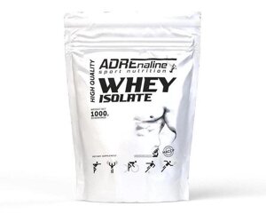 Протеїн adrenaline WHEY isolate 1000 грам смак: малина -йогурт