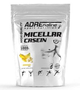 Казеїновий протеїн adrenaline micelar casein 1000 грам смак : банан