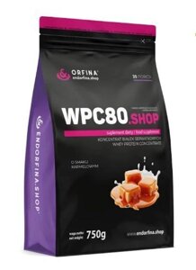 Протеїн Orfina Whey Protein Concentrate WPC80 750 грам Смак : Карамель