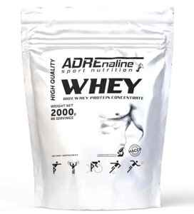 Сироватковий протеїн ADRENALINE WHEY Protein Concentrate 2000 грам Смак : Банан