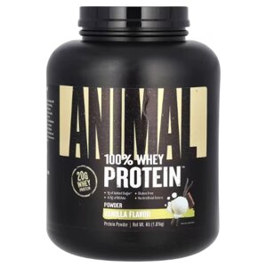 Протеїн universal nutrition animal 100% WHEY protein 1810 грам смак: ваніль