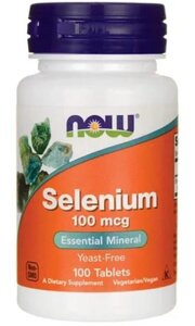 Селен Now foods SELENIUM 100 mcg 100 таблеток