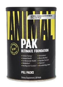 Super Вітаміни Universal Nutrition ANIMAL PAK Ultimate Foundation 30 пакунків