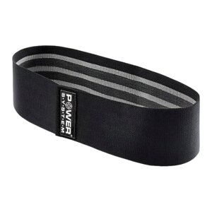 Тканева гумка для фітнесу та спорту Power System PS-4093 Booty Band LVL 3 Black/Grey (d_94 см. навантаження 6-12кг.)