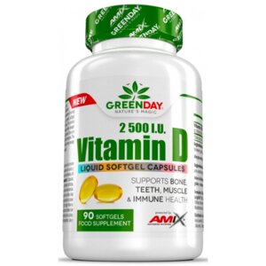 Вітамін д3 AMIX greenday vitamin D3 2500I. U 90 капсул