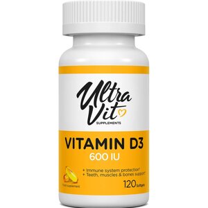 Вітамін Д3 VPLab Ultravit Vitamin D3 600iu 120 softgels