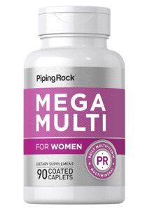 Вітамінно-мінеральний комплекс для жінок PipingRock Mega Multi For Woman 90 caplets