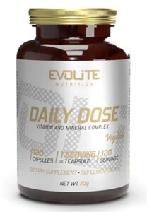 Вітамінно-мінеральний комплекс Evolite Nutrition Daily Dose120 капсул