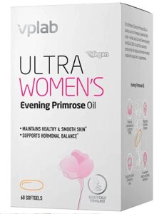 Вітаміни для жінок VPLab Ultra Women's Evening Primrose oil 60 softgels EXP 05/24 року включно