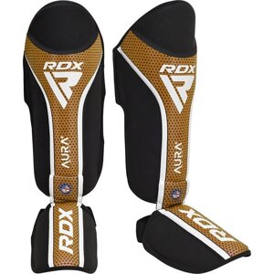 Захист гомілки та стопи RDX SHIN instep AURA PLUS T-17 black golden L