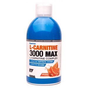 Рідкий L-карнітин Quamtrax L-CARNITINE 3000 MAX 500 мл EXP 10/24 року включно