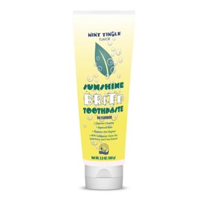 Зубна паста Саншайн Брайт, Sunshine Brite Toothpaste, смак м'яти, без фтору, Nature's Sunshine, США, 100 г