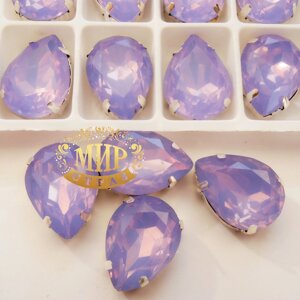 Стрази в ланцюгах, Крапля, Розмір 13x18, Колір Lt Purple Opal