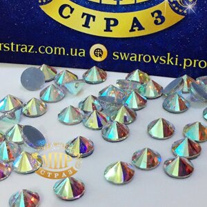 Кришталеві шипи Crystal AB 7.2 мм (ss 34) упаковка 288 штук