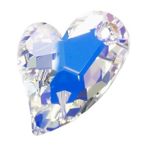 Swarovski підвіска серце 27 мм, колір Crystal AB