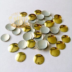 Металострази круглі 8 мм, колір Gold, 100 шт.