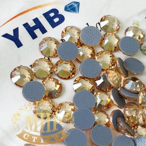 Стрази YHB Lux, колір Golden Shadow, HF, ss16 (3,8-4мм)