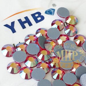 Стрази YHB Lux, колір Rose AB, HF, ss16 (3,8-4мм)