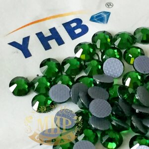 Стрази YHB Lux, колір Fern Green, HF, ss16 (3,8-4мм)