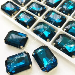 Пришивні стрази в ланцюгах. Розмір на вибір. Кольор Blue Zircon