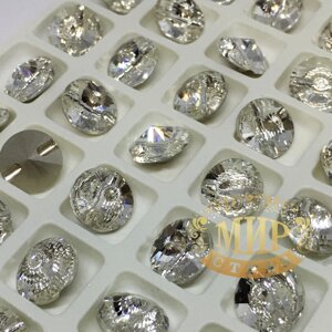 Гудзик круглий кришталевий Lux Сrystal (виберіть розмір)