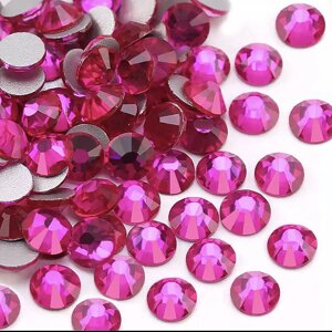 Стрази ДМС Electric Pink (розмір на вибір) ss16(4mm), 100 шт