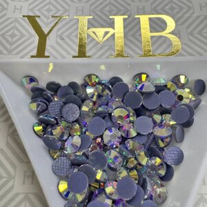 Стрази YHB Lux, колір Crystal AB, HF, ss16 (3,8-4мм),