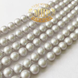 Перли Swarovski, Iridescent Dove Grey Pearl (виберіть розмір) 1 шт 8 мм