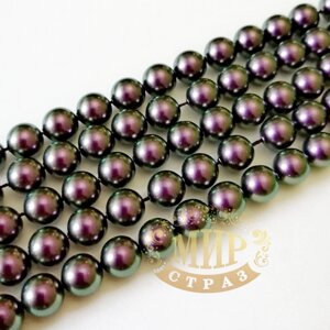 Swarovski намисто , колір Iridescent Purple Pearl, виберіть розмір) 1 шт. 6 мм