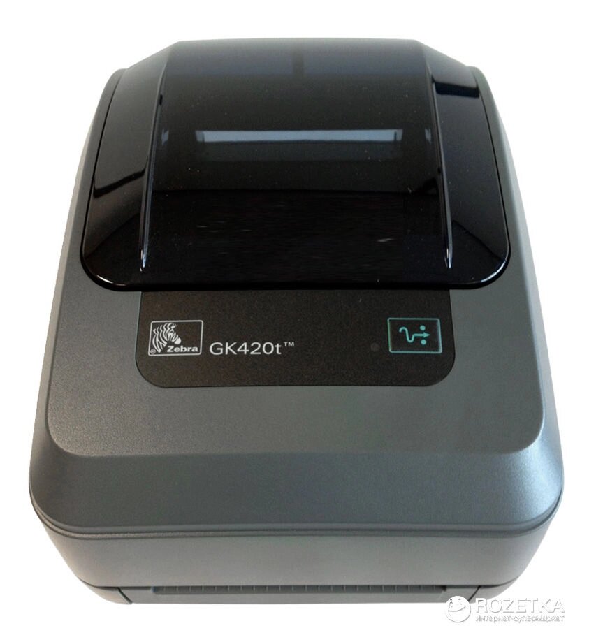 Принтер Zebra GK 420t, термотрансферний принтер етикеток і штрих-кодів від компанії ТОВ "САЙФЕР ТРЕЙДИНГ" - фото 1