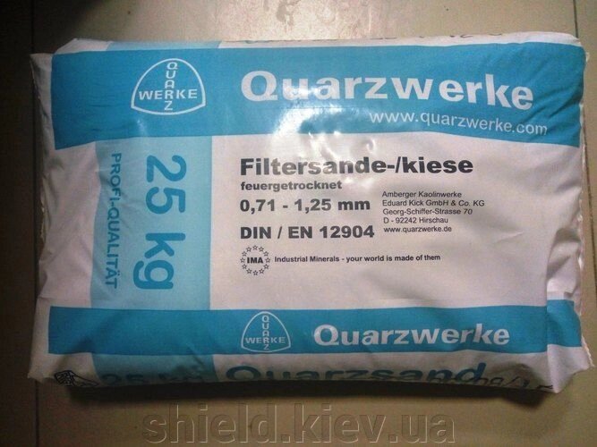 Кварцовий пісок Quarzwerke (0,7-1,25 мм) від компанії ТОВ "Шилд Україна" - фото 1