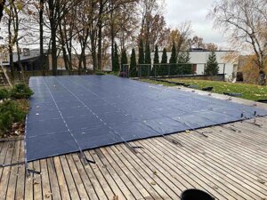 Накриття для басейну Shield в синьому кольорі