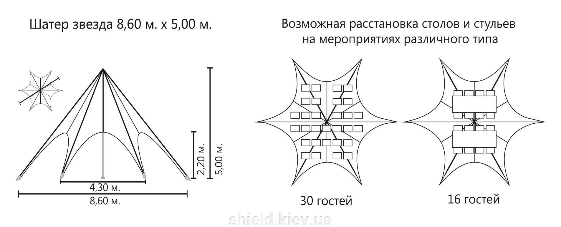 Павильон шатер Звезда