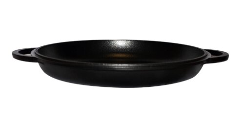 Кришка-сковорода Сітон чавунна лита d=200 мм, емальована матовим покриттям від компанії Інтернет-магазин з продажу чавунного посуду виробництва НВП Сітон - фото 1