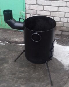 Печка (очаг) для казана татарского 22 л с разъемом для дымохода