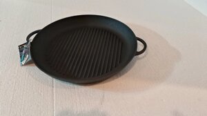 Сковорода гриль чавунна Сітон без покриття 340х40 мм
