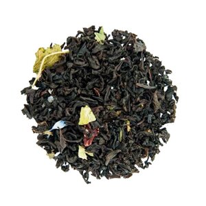 Чорний чай з ягодами у пірамідках Бризки шампанського чорний, 250 г
