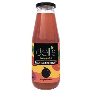Фруктове пюре, ТМ Dell's Червоний грейпфрут (скло), 720 мл
