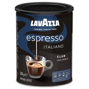 Кава мелена, ТМ Lavazza Espresso Italiano Club 100% Арабіка ж / б, 250 г