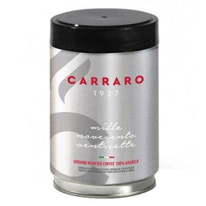 Кава мелена, TM Carraro 1927 100% Арабіка ж/б, 250 г