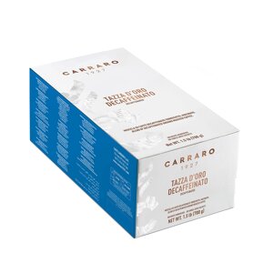Кава в монодозах, TM Carraro Tazza d'Oro Decaffeinato (без кофеїну), 100 шт