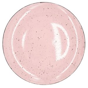 Тарілка плоска, ТМ INKER Iris dots pink, 26 см