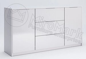 Комод Рома / Roma 2Д 3Ш 1,6 м білий глянець Миро-Марк