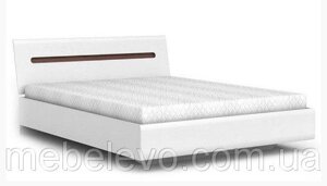 Ліжко 160 Ацтека (Амелія) LOZ 160 з підйомним механвзмом БРВ 860х1650х2140мм білий глянець + венге магія