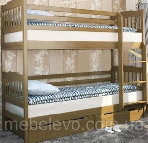 Ліжко двоярусне Єва без шухляд 80х190 Венгер