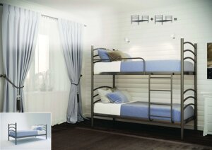 Ліжко двоярусне Маргарита 90 Метал-дизайн металеве