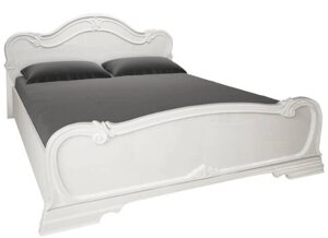 Ліжко двоспальне Футура / Futura 160 з підйомнім механізмом білий глянець з каркасом Миро-Марк