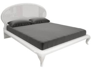 Ліжко двоспальне Імперія / Imperia 160 білий глянець з каркасом Миро-Марк