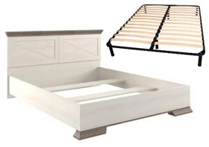Ліжко двоспальне Марсель 160 з каркасом Розпродаж 1000х1755х2065мм ясен сніговий Гербор