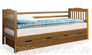 Ліжко Єва односпальне з шухлядами 80х190 Венгер